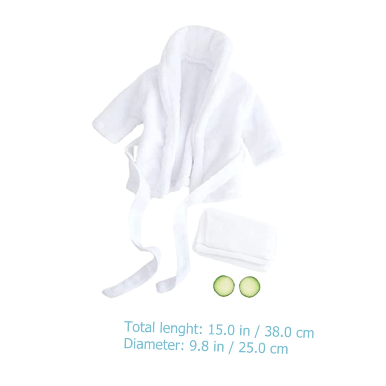 Mikikit 1 Satz Foto Requisiten Fotozubehör Für Kinder Bademäntel Outfits Baby Badedecke Kostüm Kinderanzug Bademantel Kostüm Requisiten Baby-kit Weiß Mädchen Korallenvlies Kleid Kleinkind