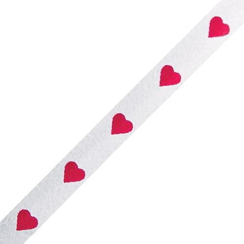 Miniatura 3 de Cinta de corazones impresos - Suministros para fiestas - 1 pieza