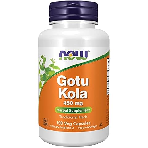 Now Foods, Gotu Kola, 450 mg, 100 vegane Kapseln, Laborgeprüft, Pflanzlich, Glutenfrei, Sojafrei, Vegetarisch Cover