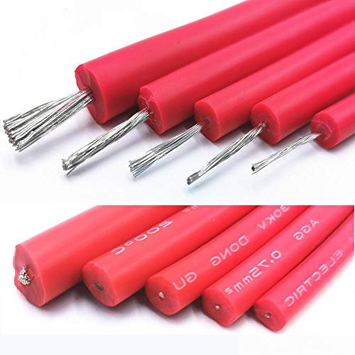 LINGZIA Hochspannungskabel und Kabel Weiches Silikondraht 10KV 15KV 20KV-20AWG 18AWG 17AWG 15AWG Durchschlagschutz   20KV-20AWG   5m Cover