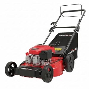 PowerSmart 21″ Self-Propelled Gas Lawn Mower | 170cc OHV Engine | Rear-Wheel Drive for Slopes | 3-in-1 Bag, Mulch & Discharge | 6 Cutting Heights | Durable Steel Deck| Rear-Wheel Drive | Medium Yard