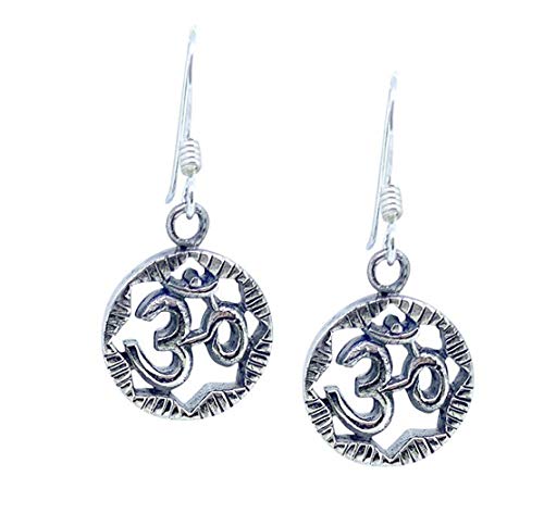 TreasureBay Boucles d'oreilles pendantes en argent sterling 925 avec symbole de yoga pour femmes et yogis Cover