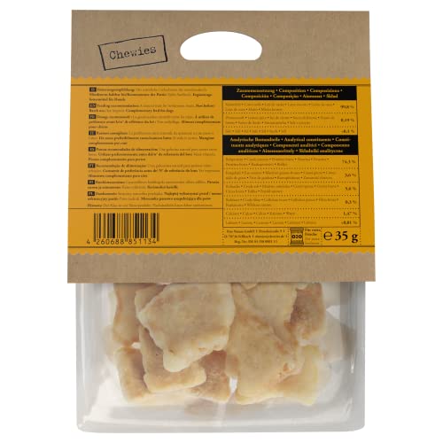 Chewies Mini-Pops Käse Leckerli für Ihren Hund - Knusper Käse-Snack Leckereien für Hunde - laktosefreie, kalorienarme Hundeleckerli getreidefrei aus Kuh-Milch, made in Germany (35g)