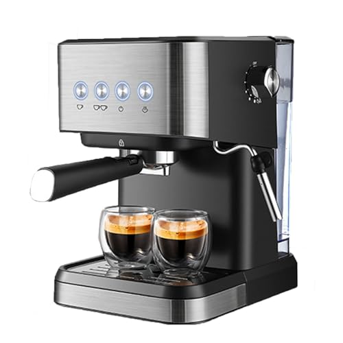 Máquina de café espresso portátil con presión de 20 bares y tanque de agua de 1,5 L para hacer café en casa y de viaje