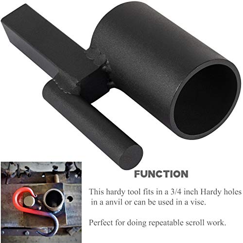 Blacksmith Hardy Anvil Tool 3/4 inch Hardy Turning Bending Forge Scrolling Twisting Tool - Thumbnail 2