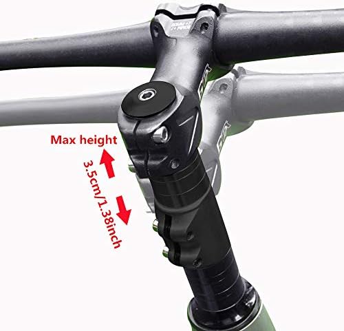 Wake Mountain Bike Stem Riser Lightweight Bicycle Stem Extender Aluminium Alloy Stem Adapter Adjustable for MTB Cycle 1-1/8''