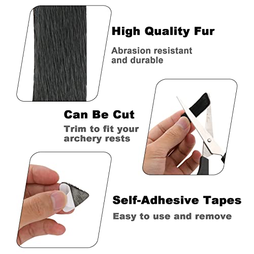 Cosmos 4 Sets Archery Arrow Rests Sticker Pads Traditional Leather Arrow Shelf Silent Plate Arrow Rest Anti-Slip Pad For Archery Training Hunting Recurve Bow Longbow #TOP5