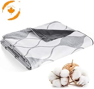 Maple Down Duvet Cover for Weighted Blanket (60''x80'' Duvet Cover, Grey Flower)