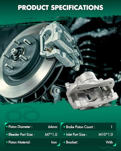 Image of SCITOO Front Left Brake Caliper With Bracket 19B3196 Compatible For Toyota For RAV4 2006-2018