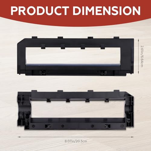 Image of Replacement Brush Guards Covers Back Cover for Roborock S7 Max Ultra, S7, S7+, S7 MaxV, S7 MaxV Plus, S7 MaxV Ultra, Q5,Q5+, Q7, Q7+, Q7 Max, Q7 Max+ Robot Vacuum (Black)