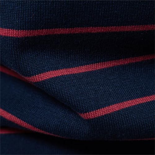 Mens Sweater 2024 Striped Crewneck Sweater Casual Knitted Color Block Sweater Stylish Sweater Tops Pullover3