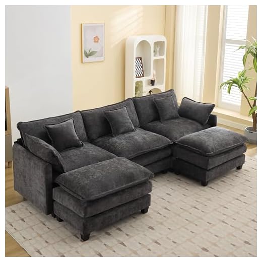 Luxurious 111'' Sectional Cloud Couch