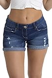 Pflegeleicht: Diese Hotpants ist maschinenwaschbar und pflegeleicht. Der Denim-Stoff bleibt weich und formstabil, sodass die Shorts immer gut aussieht, auch nach mehreren Waschgängen. Ideal für den Alltag