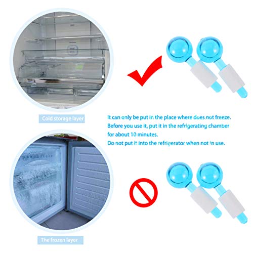 DOITOOL 2 peças de globos de rolo de gelo, globos faciais, globos de gelo; ferramentas de massagem p