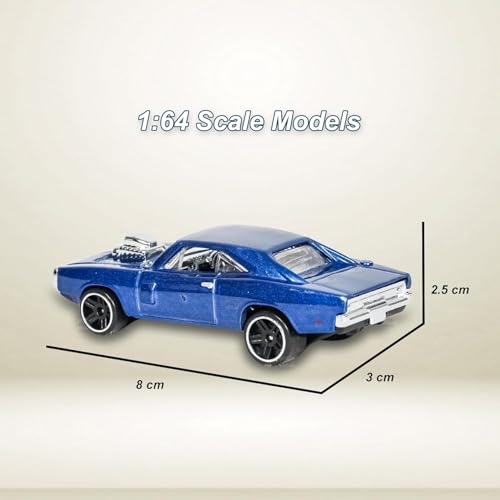 Image of PLUSPOINT Die-cast Metal Charger 1:64 Scale Model Car,Simulation Collectible Style Mini Car Alloy Body, Smooth Wheels & Realistic Display Model & Racing Toy Car for Kids, Adults & Collectors for 3+