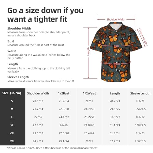 Chemise de plage homme imprimé papillons pour vos vacances d'été