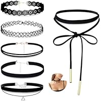 HMCEY 6 Piezas Choker Mujer,Gargantilla Ajustable,Collares
