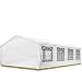 Produktbild TOOLPORT Partyzelt Pavillon 5x8 m in weiß 180 g/m² PE Plane Wasserdicht UV Schutz Festzelt Gartenzelt