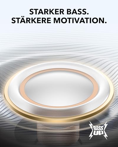 soundcore von Anker Sport X20, kabellose Workout Kopfhörer, drehbare und ausziehbare Ohrhaken, Geräuschunterdrückung, tiefer Bass, IP68 wasserdicht, schweißfest, staubdicht, 48h Play, Sport Kopfhörer