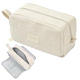 👝 【Portable et élégant】 : la trousse à stylos est dotée d'une poignée pratique, très facile à transporter. Que vous alliez à l'école, au bureau ou en voyage, vous pouvez facilement la transporter ou l'accrocher à votre sac. Le toucher doux et confortable du velours côtelé ajoute également une touche de luxe, et il est également grand teint pour conserver son aspect attrayant pendant longtemps. Ce n'est pas seulement une solution de rangement pratique, mais aussi un accessoire tendance.