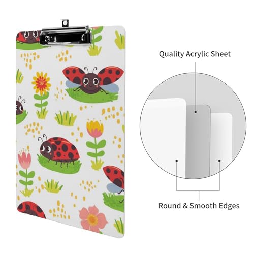 Porte-bloc A4 avec pince coccinelle planchettes à clip bas - 3