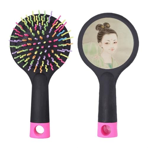 Brosse à cheveux démêlante chinoise verte à coussin pour finir avec les nœuds rebelles
