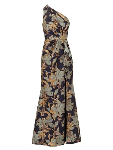 Image of Adrianna Papell Women's One Shoulder Jacquard Dress