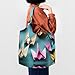 Imagen de LLOTPQ Bolsas de lona con estampado de grúa de papel origami