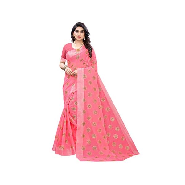 Yashika Women Chanderi Silk Printed Saree Free Size(BEENA)