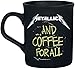 Metallica And Coffee For All Unisex Tazza nero opaco ceramica 0,3 l