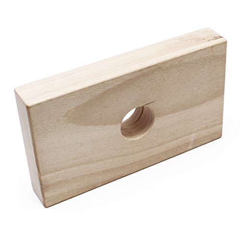 Wiltec Blocco in Legno di Ricambio per torchio Frutta da 12-18 l, per Vite Senza fine