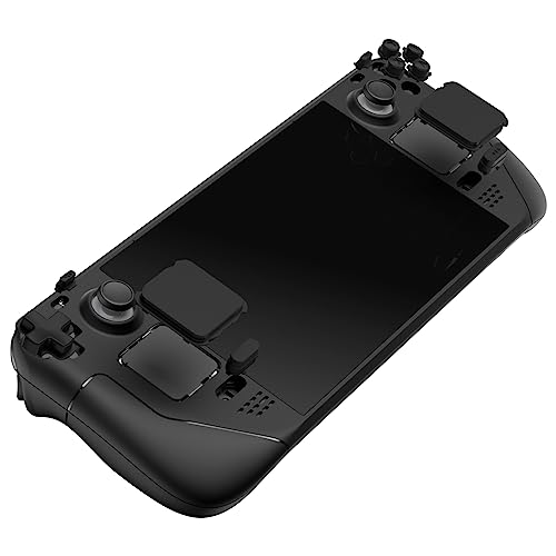 eXtremeRate Kit de Botones Completo para Steam Deck LCD - Botones Frontales ABXY Cruceta Trackpad L R Gatillos Analógicos con Herramienta para Steam Deck - No Incluye Consola (Negro) - imagen 8