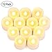Produktbild LED Kerzen, Mixigoo 12 LED Flammenlose Teelichter, Flackern Kerzen, Elektrische Kerze Lichter Batterie Warmweiß Dekoration für Halloween, Weihnachten, Party, Hochzeit (Batterien Enthalten)
