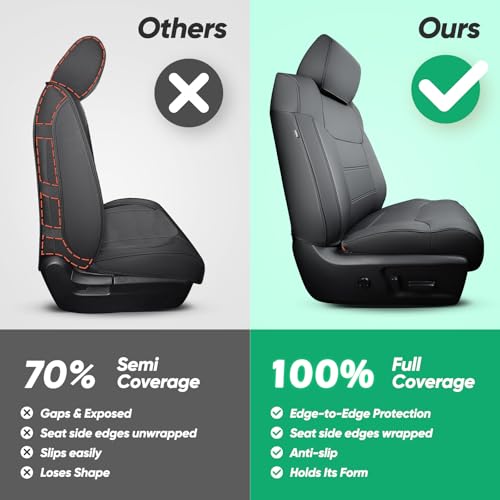 CreekT® Faux Leather Seat Covers for Toyota Tundra 2014-2021 CrewMax Cab by CreekT - Used condition - Image 3