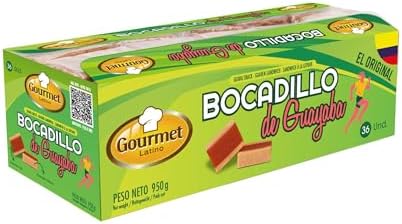 Guava snack/Bocadillo de Guayaba Veleño, GOURMET LATINO, pack 950g with 36 pieces