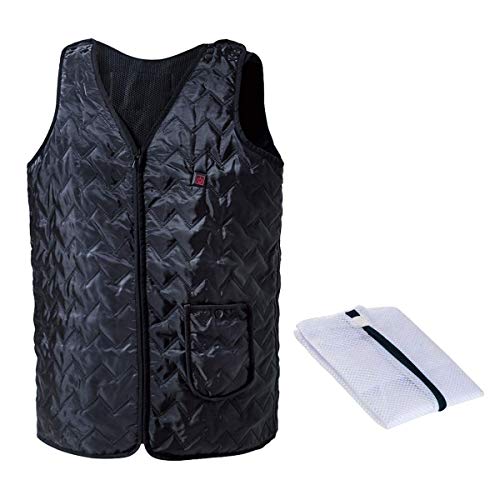 Vinmori 電熱ベスト USB充電 温度調整5段階 洗濯可 調整可能なサイズ ほっとベスト 電熱ジャケット ヒート...