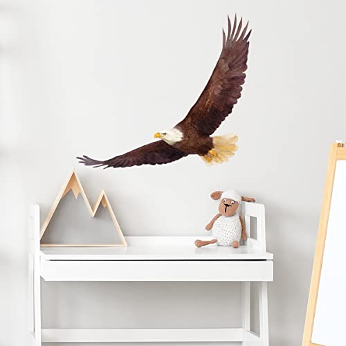RoyoLam Flying Bald Eagle Wall Decal Bird of Prey Animal Wall Sticker by RoyoLam - Used condition - Image 3