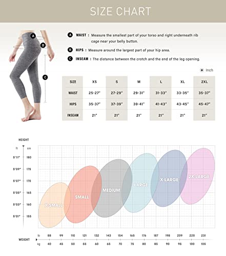 Tsla Women's Tummy Control Yoga Pants With High Waist And Running Yoga Leggings With Convenient Pockets For Workouts, Capri Yoga Beige, Medium #TOP5