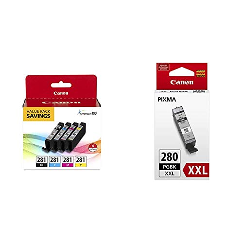 Canon CLI-281 XL Ink Value Pack (PGI-280 XXL pigment black included)