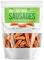 Sausages For Dogs - Healthy Delicious Snack - 100% Natural Dog Training Treats - Semi Moist Air Dried Chipolatas 100% Pork - High In Protein - Tasty Dog Food Snack For Adult & Puppy Dogs (1)