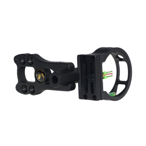 Topoint Archery 3 Pin Bow Sight - Fiber, Brass Pin, Aluminum Machined - Right And Left Handed #TOP2