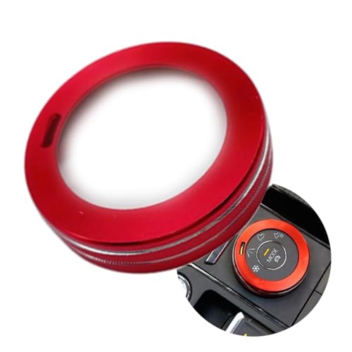 CYCDIY Red Car Driving Mode Selector Knob Decorative Cover Compatible