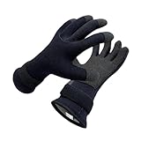 KiBcsLic Water Gloves Diving Gloves Wetsuit Winter Glove Five Finger for Snorkeling Surfing, M