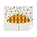 Rain Umbrella Weather Drip Pattern Cleaning Cloth Screen Cleaner 2pcs Suede Fabric