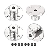 sourcing map 4 Stück Flanschkupplung Motorführung Wellenkupplung Motorstecker 3mm Innendurchm. H12*D10 Starre für DIY Teile