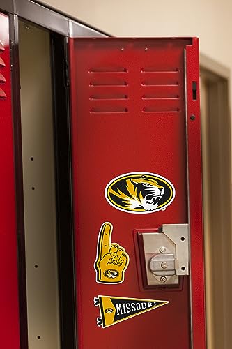 Image of University of Missouri 9ct Vinyl Large Deluxe Stickers Variety Pack - Laptop, Water Bottle, Scrapbooking, Tablet, Skateboard, Indoor /Outdoor - Set of 9