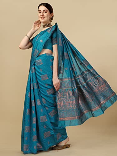 Image of Avantika Fashion Women's Kanjivaram Soft Silk Banarasi Sarees With Blouse Piece