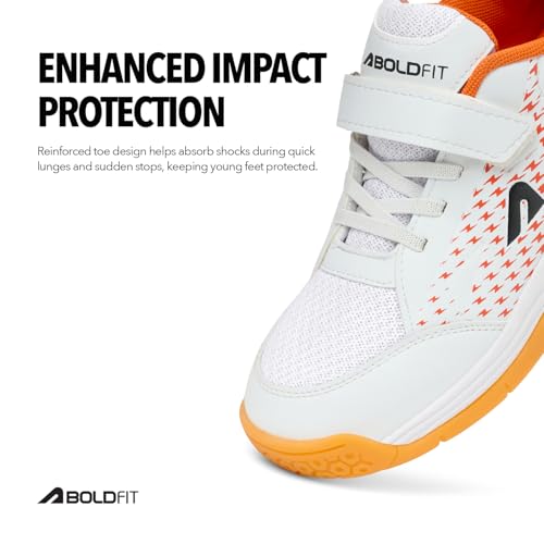 Image of Boldfit Badminton Shoes for Boys & Girls Unisex Boy Shoes for Shuttle Shoes for Girls Shoes for Kids Non Marking Kids Shoes for Match Sports Shoes for Kids Boys & Girl Shoes for Badminton