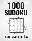  1000 Sudoku Fàcil Medio Difícil: Libro de sudoku para adultos con soluciones, juego de lógica para adultos, ideal para el pensamiento lógico.