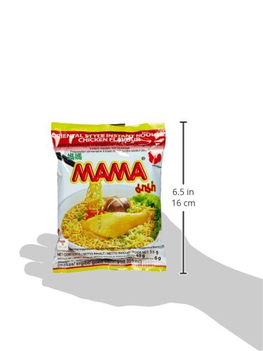 MAMA Instantnudeln mit Hühnerfleischgeschmack – Instantnudelsuppe orientalischer Art – Authentisch thailändisch kochen – 24 x 55 g